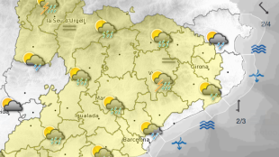 La predicció per aquesta tarda © Meteo.cat