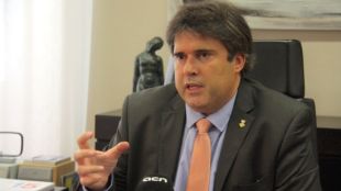 El nou president de la Diputació de Girona, Pere Vila, aquest matí © ACN