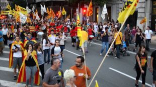 manifestació, diada, girona