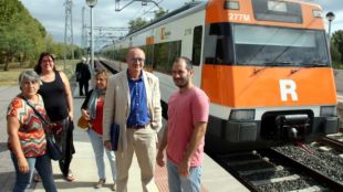 El cap de llista de CSQEP per Girona, Marc Vidal, aquest matí a Camallera © ACN