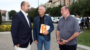Castel, fent una passejada electoral a Girona © ACN