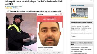 Captura del web "Dolça Catalunya" on carreguen contra López