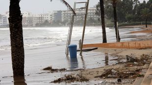 temporal, roses, llevantada, platja