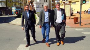 Els caps de llista del PSC, ERC i CDC a Blanes