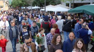 La Rambla de Girona plena a vessar © ACN
