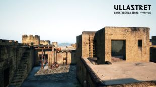 Un dels carrers de la ciutat ibèrica d'Ullastret, tal com era el 250 aC