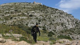 El submarinista al Montgrí © Facebook