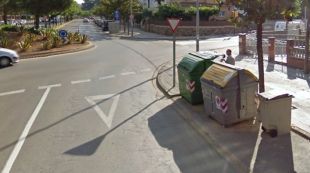 contenidors, carrer, Girona