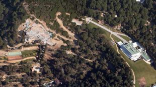Imatge aèria de l'inici dels treballs, a la finca de Can Juncadella © Google Maps
