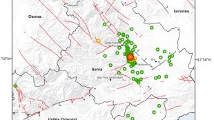 La comarca de la Selva es troba en una cruïlla entre dos sistemes de falles © ACN