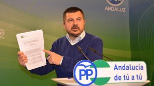Martín durant una intervenció a la seu del PP a Andalusia © Facebook