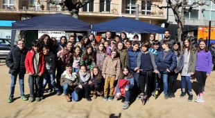 Alguns dels nens que formen el Consell d'Infants que s'ha creat avui