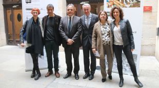 Les autoritats que aquest 28 de febrer del 2017 han presentat el MOT a Girona