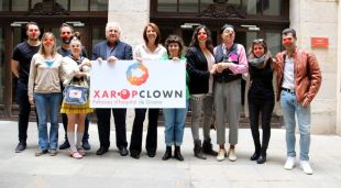 Components de Xaropclown amb Marta Madrenas i Josep Maria Corominas