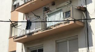 El balcó que ha patit el despreniment