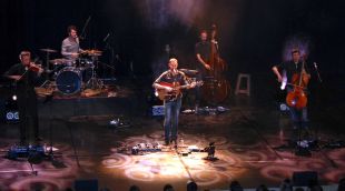 Blaumut ahir durant el seu concert a l'Auditori de Girona
