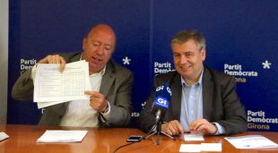 El senador Joan Bagué i el diputat al Congrés Jordi Xuclà