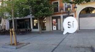 El 'Sí' "aparcat" a la Rambla de Girona
