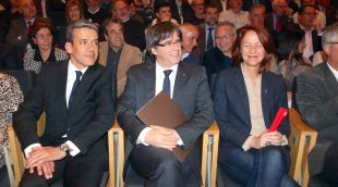 El president de la Generalitat, Carles Puigdemont, aquest vespre