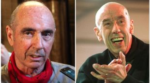 Lluís Llach (esquerra) i Miquel Martí i Pol