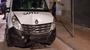 Estat de la furgoneta que conduïa el detingut