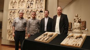 D'esquerra a dreta: Jorge Rodríguz, Javier Lozano, David Compte i Josep Maria Riba