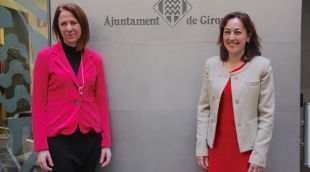 Marta Madrenas i Sílvia Paneque el març d'aquest any