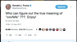 Trump retant els tuitaires demanant el significat de Covfefe