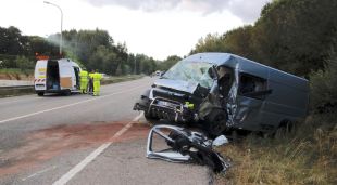 El vehicle en el qual viatjava la víctima mortal de l'accident