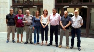 Foto de família de la taula territorial del projecte Investin a Girona