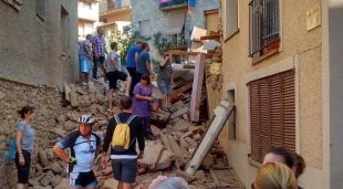 Instants després de l'esfrondrament