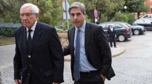 Joan Trayter acompanyat pel seu fill Joan Manuel Trayter