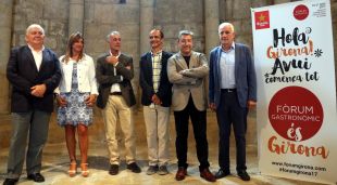 Els organitzadors i impulsors del Fòrum Gastronòmic de Girona