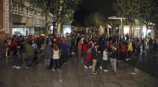 Cues, de matinada, a l'Escola Pia Santa Anna de Mataró