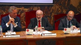 D'esquerra a dreta; Tiberio Fiesoli, Domènec Espadalé i Jaume Dulsat