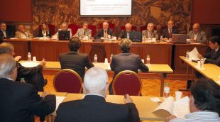 Un moment del ple celebrat avui