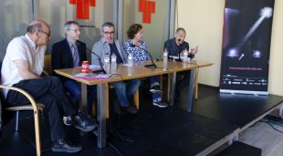 Un moment de la presentació de l'espectacle 'El metge de Lampedusa'
