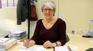 La portaveu d'ERC-MES per Girona, Maria Mercè Roca, avui