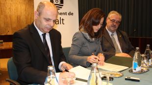 Joan Boada, Iolanda Pineda, cessió, terrenys, Salt, Mossos, comissaria