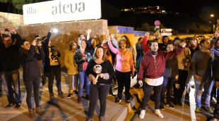 Caçolada contra els Guàrdia Civils allotjats al càmping el 25 d'octubre de 2017