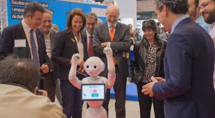Un moment de la inauguració