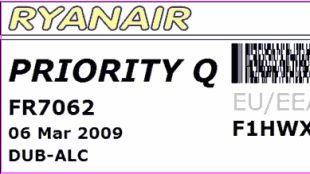 ryanair, targeta, embarcament