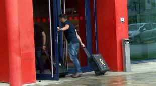 Un dels registres de la Guàrdia Civil a la comissaria dels Mossos a Lleida el passat 19 d'octubre