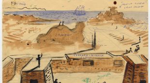 El dibuix que Salvador Dalí va fer sobre el Club Med de Cadaqués l'any 1961