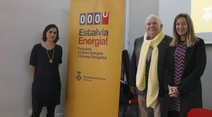 (D'esquerra a dreta) Anna Pla, Fermí Santamaria i Sílvia Oliveras