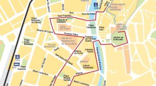 Planol d'afectacions en el trànsit (clica per a veure i descarregar tot el plànol) 