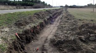 Les obres de millora que s'estan fent a la carretera de Sant Climent Sescebes