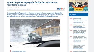 La fotografia dels agents en territori francès