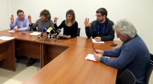 Els membres de la fins ara comissió gestora de Medinyà