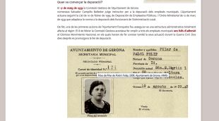 El web inclou per primer cop els expedients digitalitzats de treballadors municipals "depurats i sancionats"
